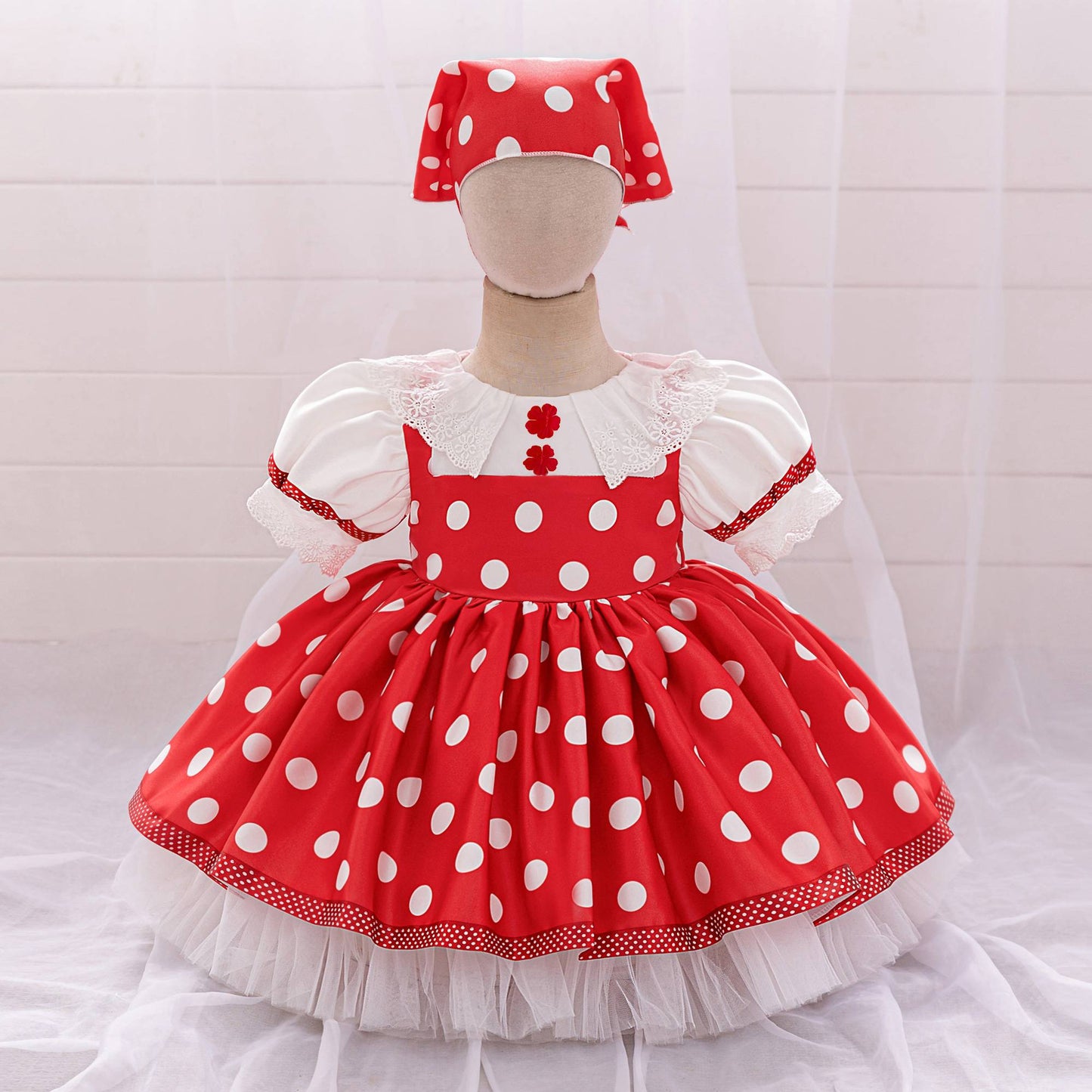 Masha and Bear Maid Costume for Baby Girls Lolita Christmas Costumes 1st Birthday Party Princess Dresss Bow Wedding Kids Clothes