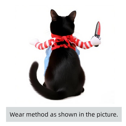 Roupa Engraçada para Gatos Roupa de Gato de Halloween Fantasia Fofa para Festas de Animais de Estimação Roupas para Gatos Pequenos e Médios Cães Animais de Estimação Cosplay para Gatos Sphynx Ragdoll