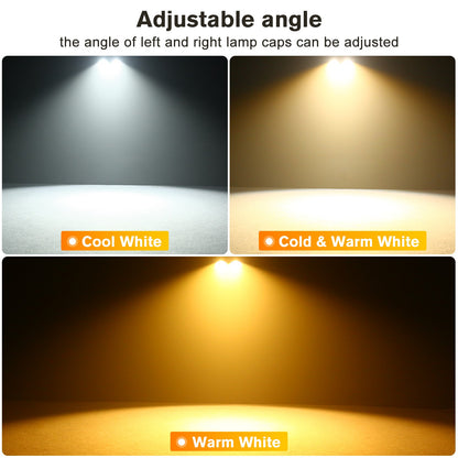 U'King 4PCS 200W LED 2IN1 COB Par Light DMX Cool&Warm White Lighting Stage Light 2 Eyes LED Blinder Light for DJ Party Wedding