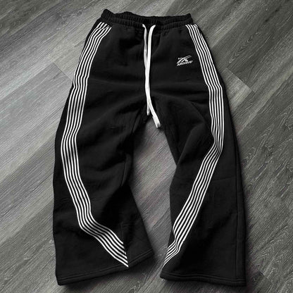 Tie Dye Sweatpants Fashion Y2K Retro Men's and Women's Hip Hop Letter Loose Casual Stretch Waist Jogging Pants