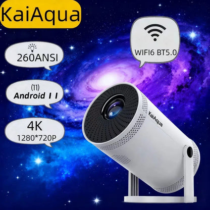 Projetor portátil externo de home theater Transpeed Android 11 260ANSI Projetor Allwinner 713 1280 * 720P4K180 BT 5.0
