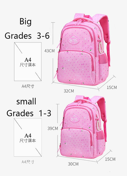 Mochila Infantil Menina, Mochila Escolar Estudantil Frutas Flores Marinho Para Crianças Adolescentes, Mochila Escolar Primária À Prova D'água, Mochila Menina