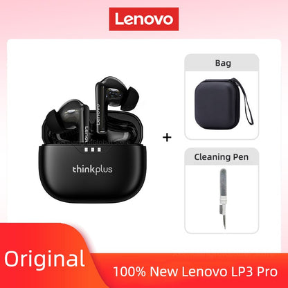 Fone de ouvido Lenovo original 2025, sem fio Bluetooth 5.3, fones de ouvido estéreo HiFi com cancelamento de ruído, fones de ouvido esportivos com controle de toque, novo presente