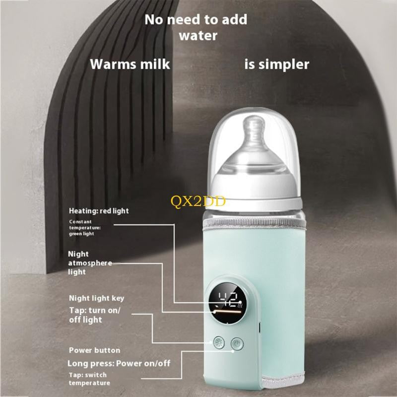 QX2D Baby Feeding Bottle Temperature Control Wrap 18W Rapid Heat Patches Waterproof Fabric