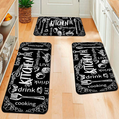 Kitchen Rug Durable Home Entrance Doormat High-end Kitchen Mats for Floor Waterproof House Hold Washable Non-slip Large Carpet
