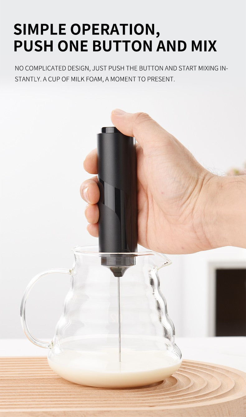 Kitchen Powerful Stirrer Milk Frother Handheld Foam Maker for Lattes Whisk Drink Mixer Coffee Electric Rechargable Egg Beater