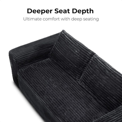 LIKIMIO 71" Loveseat Sofa, Comfy Deep Seat, No Assembly, Sofa in a Box, Modern Small Couch with Plush Fabric for Living Room