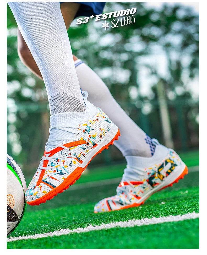 Mens Football Field Boots Ultralight Turf Indoor Society Training Soccer Shoes Cleats for Kids Sneakers TF/FG Football Shoes