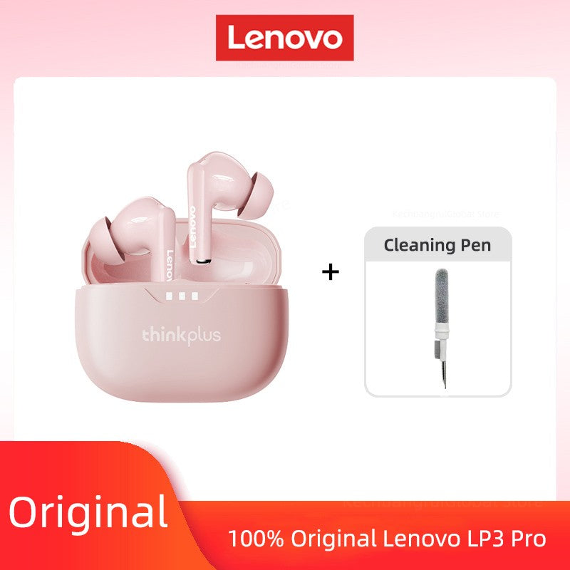 Fone de ouvido Lenovo original 2025, sem fio Bluetooth 5.3, fones de ouvido estéreo HiFi com cancelamento de ruído, fones de ouvido esportivos com controle de toque, novo presente