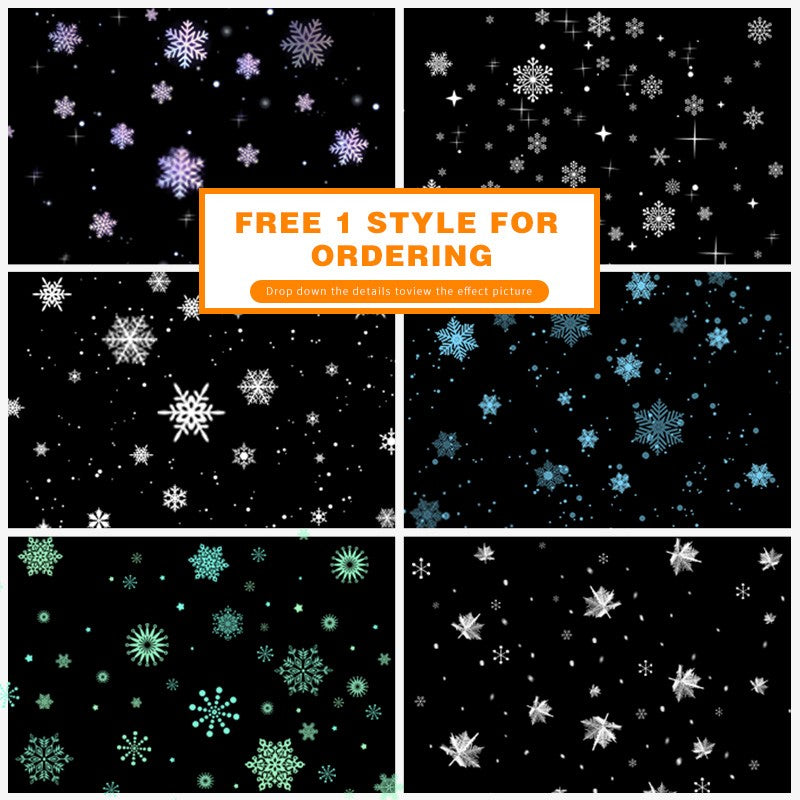 High - Quality Snowflake Falling Projection Lamp for Holiday Decoration Create a Magical Snowy Scene