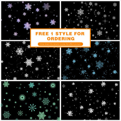 High - Quality Snowflake Falling Projection Lamp for Holiday Decoration Create a Magical Snowy Scene