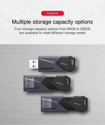 Kingston Pen Drives USB Flash Drive 64g Memory Stick 3.2 128g Compacto Durável Pendrive CLE USB 3.2 Flash Disk Mini Chave Usb 256GB