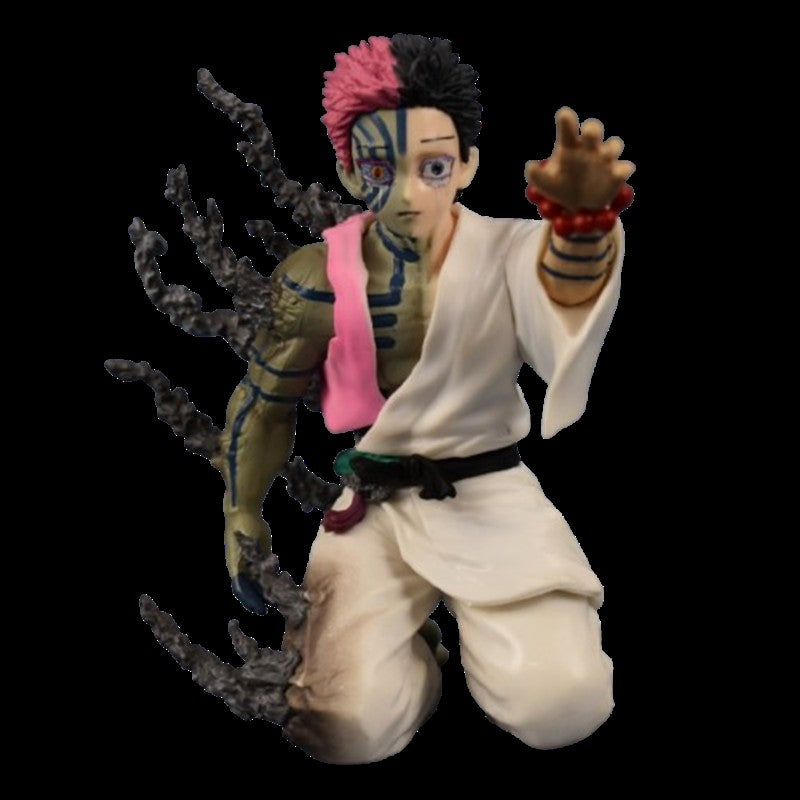 2025 Nova Figura de Anime Demon Slayer Akaza Hakuji de 13cm Modelo Boneca Estatueta de Ação PVC Decoração Periférica Brinquedos para Área de Trabalho
