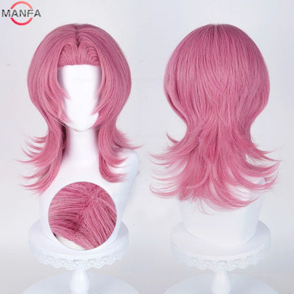 Current fashion trend music singer team role-playing wig Heat Resistant Synthetic Hair Anime Wigs +Wig Cap