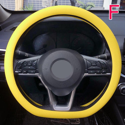 Anti-skid Silicone Auto Steering Wheel Cover With Elastic Stretch To Enhance Internal Design And Comfortable Grip Access