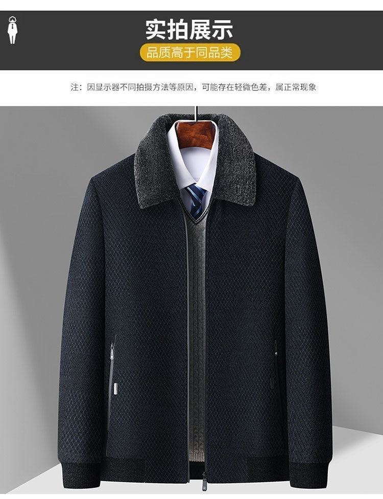 2024 New style Men's Woolen Coat Winter Classic Casual Overcoat Mens high quality Thicken trench coat men full size M-4XL