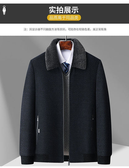 2024 New style Men's Woolen Coat Winter Classic Casual Overcoat Mens high quality Thicken trench coat men full size M-4XL
