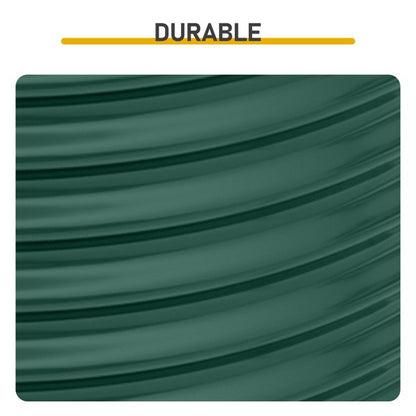 8x4x2ft Oval Galvanized Metal Raised Garden Bed Planter for Veggies, Fruits & Flowers, Green Outdoor Gardening Box