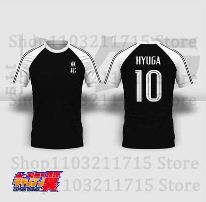 Japan National Team Kit Captain Tsubasa Football Jersey 3D Print Anime Cosplay Soccer T-Shirt Men Women Sport Tees Kids Y2k Tops