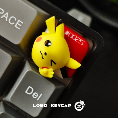 Pokemon Series Bulbasaur Squirtle Pikachu Charmander Mechanical Keyboard ESC Keycap Decoration Accessories Figures Gift