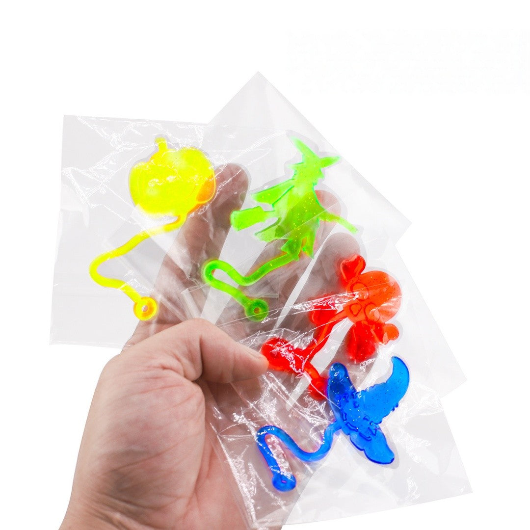 10-50PCS Pumpkin Ghost Skull Skull Halloween Sticky Trick Wall Climbing Gift