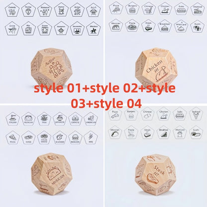 Dice for Her Him Couples Gift Ideas Food Decision Dice Games Christmas Birthday Valentines Day Gifts for Wife Husband