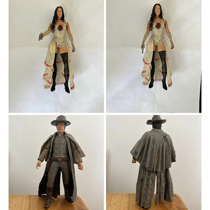 NECA Heróis do Oeste Megan Fox Leila Josh Brolin Jonah Hex QUENTIN Turnbull Boneco de Ação Fora de catálogo Colecionável Modelo Brinquedo Presente