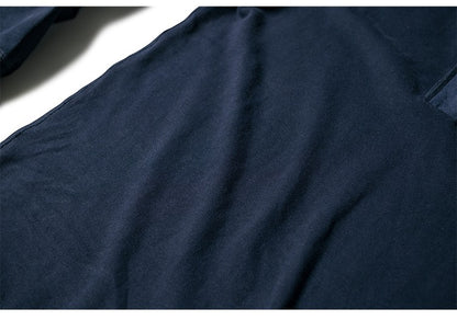 Bronson 350g Heavyweight L/S Henley Shirt Vintage Plain Base T-Shirt For Men