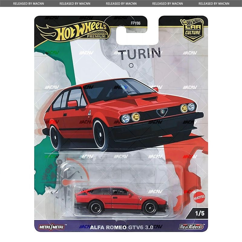 Hot Wheels Premium Car Culture World Tour 1/64 Diecast Volkswagen Golf Brasília Audi S4 Quattro Alfa Brinquedo Veículo Modelo
