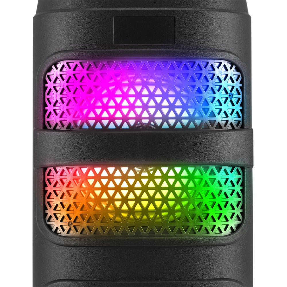 Caixa de som Bluetooth 3000W, alto-falante duplo de 4 polegadas, subwoofer estéreo portátil para ambientes externos, alto-falante sem fio 5.0, luz LED recarregável