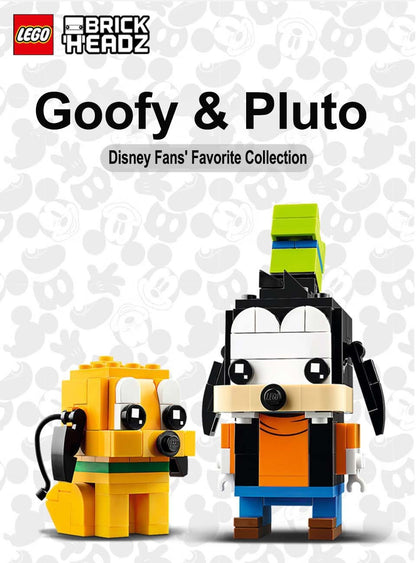LEGO 40378 Goofy & Pluto, Colecionadores de LEGO® BrickHeadz vão adorar o Pateta e o Pluto, com 2 personagens clássicos da Disney 214 PEÇAS