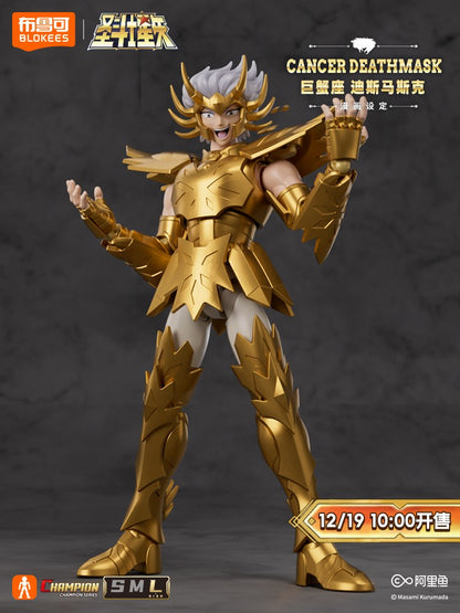 Em estoque Original Saint Seiya CLÁSSICO CLÁSSICO Gold Saint Shiryu Máscara da Morte Shura Ouro Câncer Capricórnio Modelo Montado Brinquedos