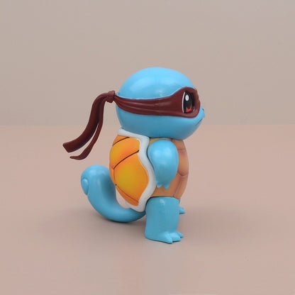 3 Estilos Boneco Pokémon 9cm Squirtle de Óculos de Sol Figura PVC Modelo Colecionável Pokémon Go Boneco de Ação Presente de Aniversário Infantil