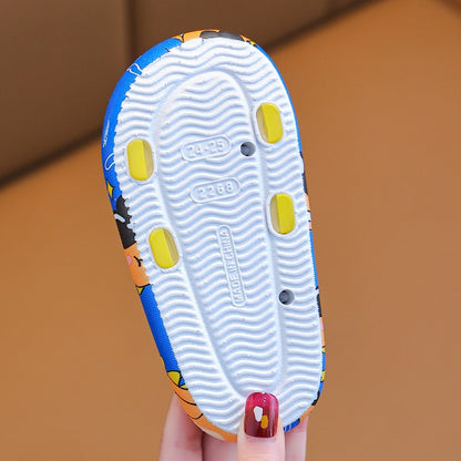 Cartoon Dinosaur Children Slippers Boy Girls Casual Shoes Flat Beach Water Shoes Indoor Soft Kids Cute Flip Flops for Boy Girl