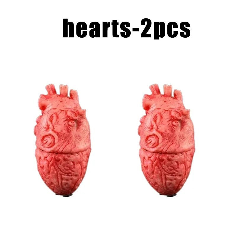 1-2PCS Scary Halloween Decor Bloody Broken Body Parts Fake Hands Legs Arms Brain Heart Horror Party Props