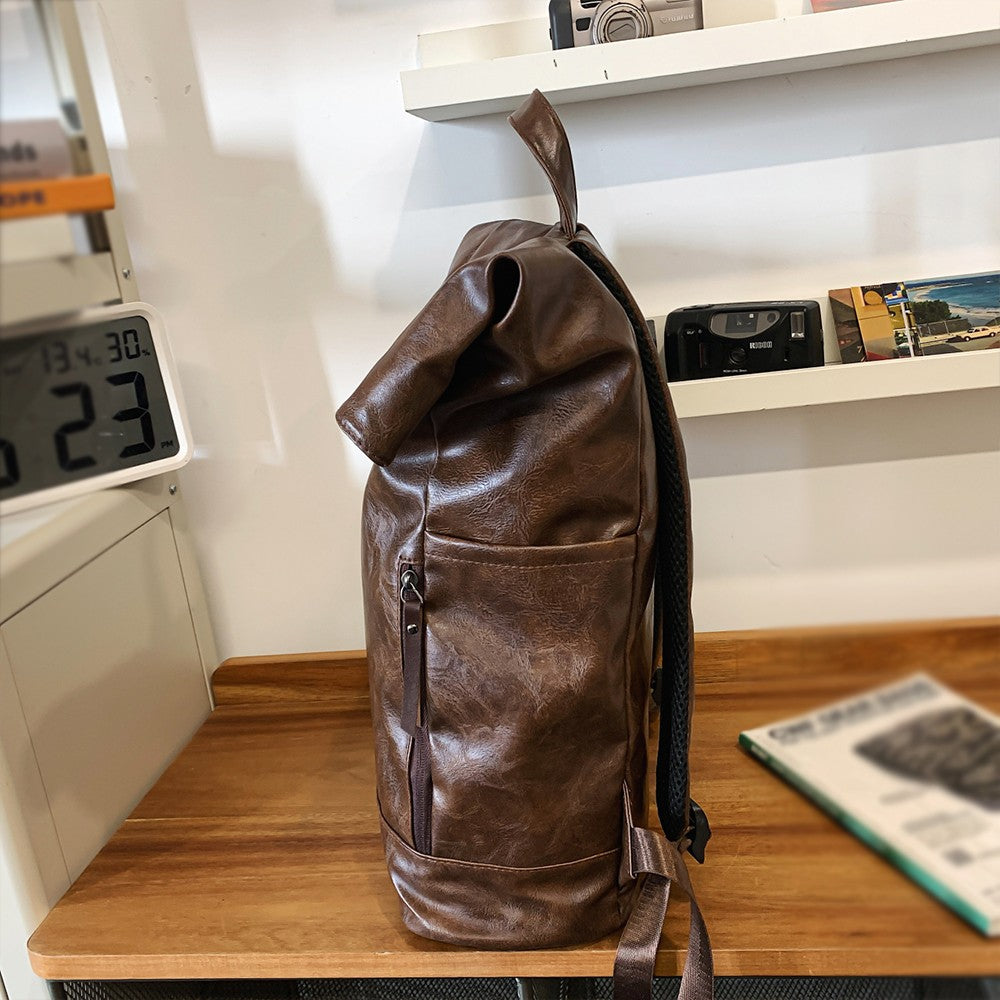 Advanced Retro Backpack for Men, Fashionable and Versatile, Trendy Brand Casual Backpack, Computer Travel Backpack