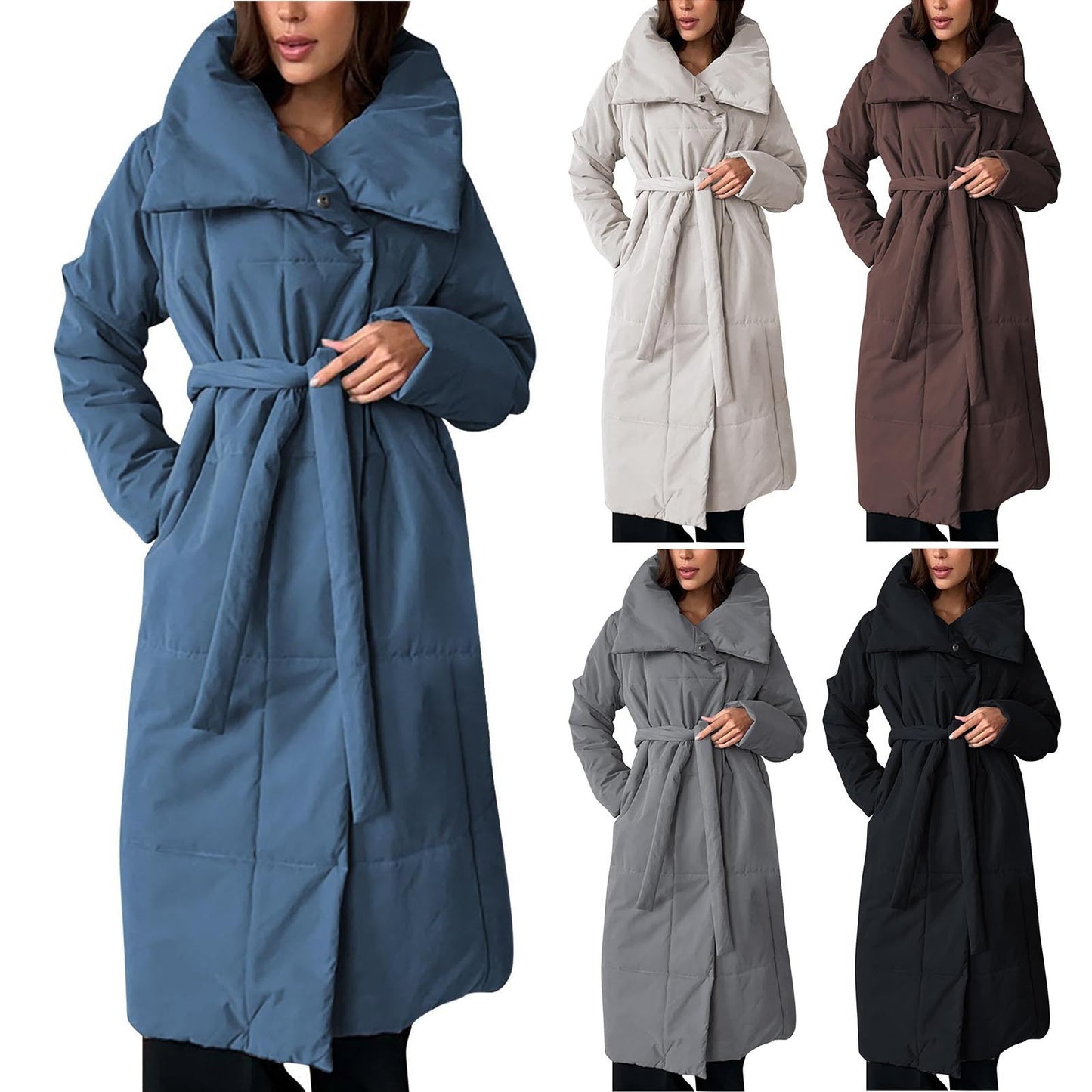 New Winter Women's Large Quilt Cotton Clothes Fashion Loose Long Overcoat Warm Cotton Jacket Female Cold Padded Jacket ?? ????