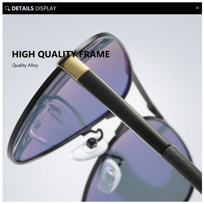 Óculos de Sol Masculino AOWEAR de Aviador Polarizado Espelhado Para Homem HD Dirigir Piloto Óculos de Sol lunettes de soleil homme