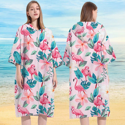 Beach bathrobe Cape surf poncho adult men hooded  Quick drying bath towel for outdoor sandbeach from China