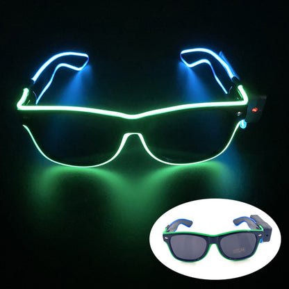 New Cool Wireless Glowing LED Light Up Glasses For Rave Festival Party Luminous Neon Mosaic Sunglasses Club Disco Eye Glasses