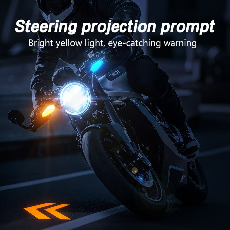 Motorcycle Turn Signal with Projection Turn Signal Motorcycle Light Led Environment Turn Signal Light Highlight Warning Light