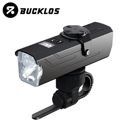 BUCKLOS 4000mAh Bicycle Lights Front with Horn Aluminium Alloy Bike Haedlight Type-C Charging Bike lights Bicycle Accessories