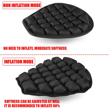 Almofada de Assento de Moto Inflável Lycra Elástica Alívio de Pressão Respirável Fresco Universal para Motocross e Motos Off-Road Almofada de Ar de Assento em TPU