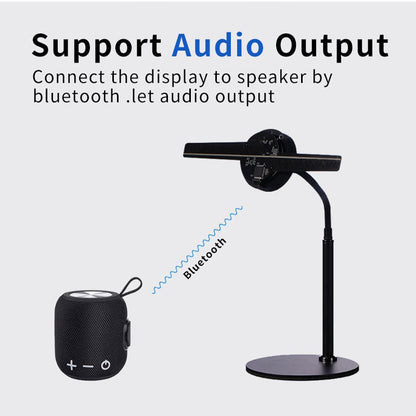 30CM WIFI 256Pcs Led 3D Hologram Logo Projector Advertising Holographic Fan For Event Rent And Shopping Mall Store