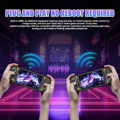 AISLPC RG52 MINI Handheld Game Console 5.5" IPS Screen 2.4 WIFI 22000+Games RK3562 Chip Dual System Portable Pocket Video Player