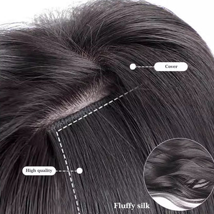 Ocelot Peruca de extensão de cabelo sintético ondulado de 40-60 cm com ondulação natural da água, acessórios de cabelo femininos, extensão de cabelo longo e cacheado
