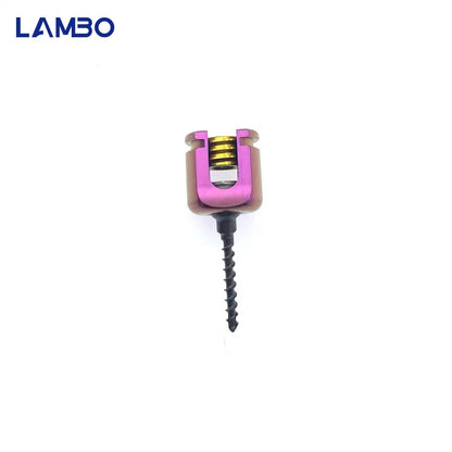 Parafuso pedicular veterinário 1.5/2.0/2.5/3.0/3.5mm, parafuso poliaxial para coluna, material de liga de titânio? Implantes Ortopédicos Veterinários