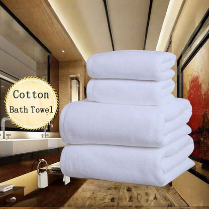 100%Cotton Bath Towel 70X140cm/28X58cm Solid Color Soft Friendly Face Hand Shower Bathroom Washcloth Absorbent Adult Bath Towels
