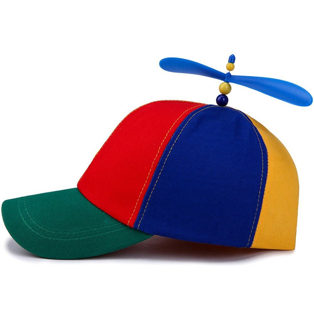 Rainbow Bamboo Dragonfly Baseball Cap Funny Helicopter Propeller Adventure Hat Firefly Cap Snapback Hat For Adult Kids Boy Girl