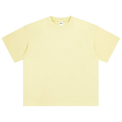 100 Heavy Weight Cotton T shirt For Men Women Short Sleeve Plain Tops Solid Oversized Tee Shirts Quality Clothing 8.8oz 250gsm